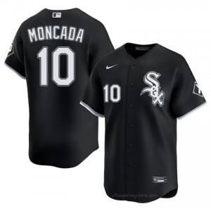 ChiSox Yoan Moncada #10 Black Men Baseball Jersey | 2026 Season Classic r45rha21