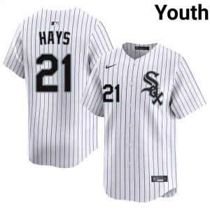 ChiSox Austin Hays #21 White Youth Baseball Jersey | 2026 Season MLB K0qpC468