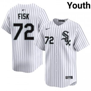 ChiSox Carlton Fisk #72 White Youth Baseball Jersey | 2026 Season Genuine 78n50N18