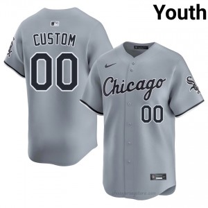 Custom #00 Chicago White Sox Baseball Jersey | Exclusive Youth Gray Embroidery Edition 1m0r8327