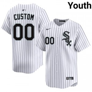 ChiSox Custom #00 White Youth Baseball Jersey | 2026 Season Pro-Grade 57L38y46