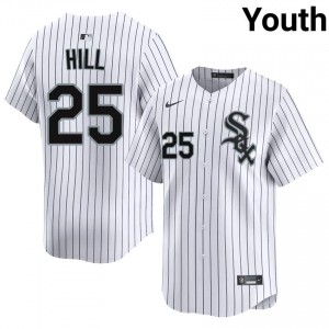 Derek Hill #25 Chicago White Sox Baseball Jersey | Player Youth White Stitched Edition G80H0242