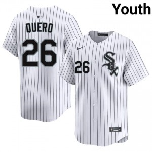 ChiSox Edgar Quero #26 White Youth Baseball Jersey | 2026 Season Classic 44167p83