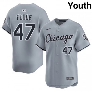 Erick Fedde #47 Chicago White Sox Baseball Jersey | Durable Youth Gray Embroidery Edition 7WFF1050