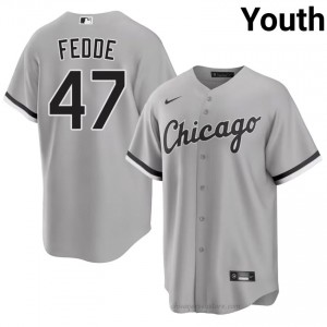 #47 Erick Fedde Limited Youth Baseball Jersey | CWS White Sox Grey Fan Gear Y5mN4R42