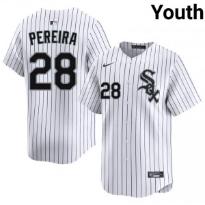 #28 Everson Pereira Gameday Youth Baseball Jersey | CWS White Sox White Fan Gear g28k2557