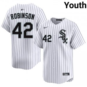 #42 Jackie Robinson Genuine Youth Baseball Jersey | CWS White Sox White Fan Gear 21cs0R53