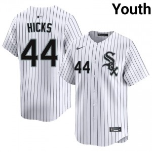 #44 Jordan Hicks Limited Youth Baseball Jersey | CWS White Sox White Fan Gear 53Tc4l59
