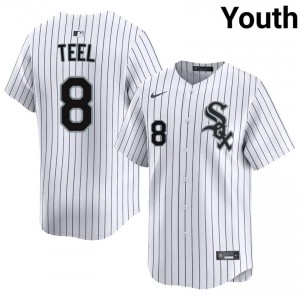 ChiSox Kyle Teel #8 White Youth Baseball Jersey | 2026 Season Classic Q2253717