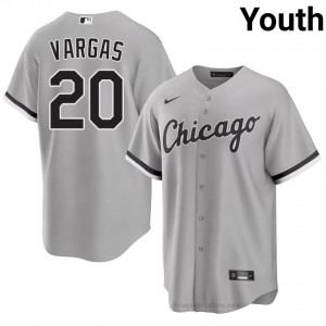 ChiSox Miguel Vargas #20 Grey Youth Baseball Jersey | 2026 Season MLB RVOb4125