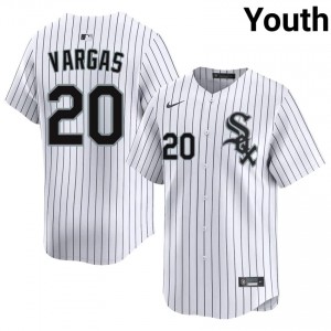 #20 Miguel Vargas Official Youth Baseball Jersey | CWS White Sox White Fan Gear A70eNA27
