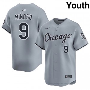 Authentic Minnie Minoso #9 CWS Youth Baseball Jersey | Gray South Side Pride Edition 48I5qr75
