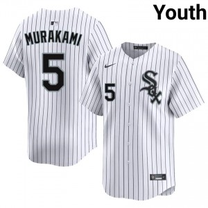 ChiSox Munetaka Murakami #5 White Youth Baseball Jersey | 2026 Season Limited K2yY0C17