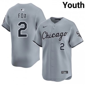#2 Nellie Fox Genuine Youth Baseball Jersey | CWS White Sox Gray Fan Gear 0S424631