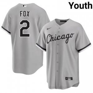 Replica Nellie Fox #2 CWS Youth Baseball Jersey | Grey South Side Pride Edition h6543643