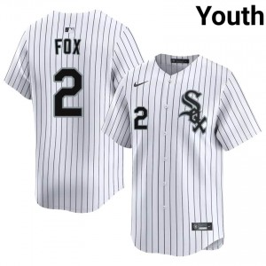 Nellie Fox #2 Chicago White Sox Baseball Jersey | Authentic Youth White Stitched Edition h2cJo081