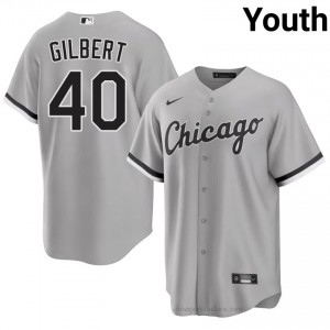 Replica Tyler Gilbert #40 CWS Youth Baseball Jersey | Grey South Side Pride Edition 8H1aSC30