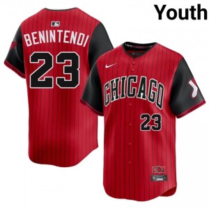 ChiSox Andrew Benintendi #23 Red Youth City Connect Baseball Jersey | 2026 Season Gameday 52JAHF79