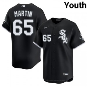 ChiSox Davis Martin #65 Black Youth Baseball Jersey | 2026 Season MLB U252g675