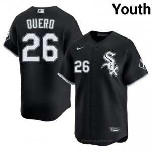 Durable Edgar Quero #26 CWS Youth Baseball Jersey | Black South Side Pride Edition 201deg40