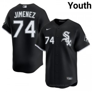 Exclusive Eloy Jimenez #74 CWS Youth Baseball Jersey | Black South Side Pride Edition Tx3o8238