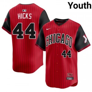 Game Jordan Hicks #44 CWS City Connect Youth Baseball Jersey | Red South Side Pride Edition gTy7l235
