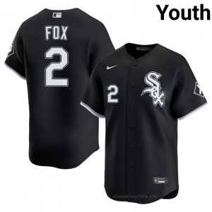 ChiSox Nellie Fox #2 Black Youth Baseball Jersey | 2026 Season Limited 3fd25R34