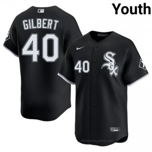 ChiSox Tyler Gilbert #40 Black Youth Baseball Jersey | 2026 Season Limited 37jIf055